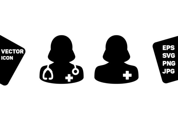 Ask a Doctor Icon Vector Female Person: Graphics and Icons Review