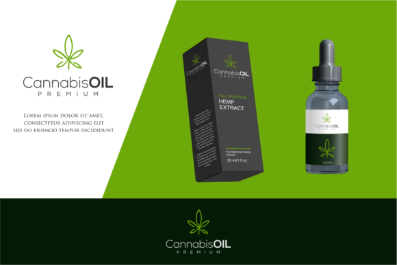 CBD Oil Cannabis Logo Template Vector Graphics and Logos