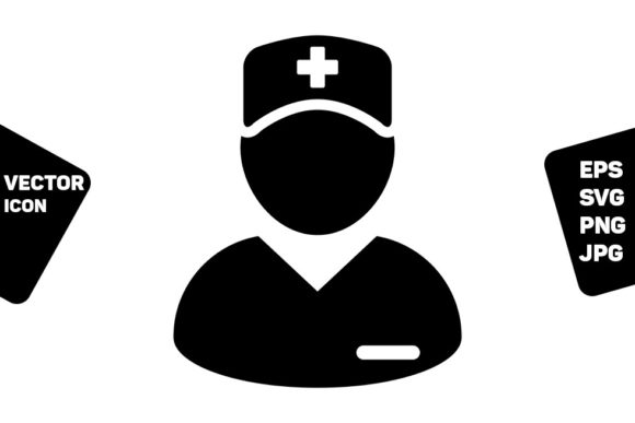 Clinician Icon Vector Male Person Graphics and Icons Review