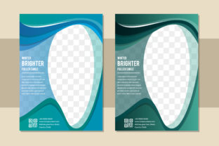 Dental Green Blue Flyer: Graphics & Graphic Templates