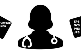 Healthcare Icon Vector Female Doctor Graphics and Icons Review