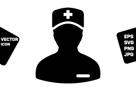 Hospital Icon Vector Male Person Profile Graphics and Icons