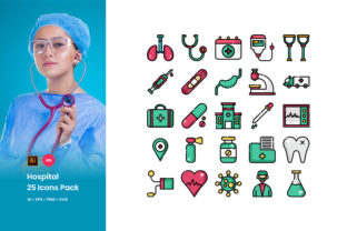 Hospital Icons Pack: Polished Graphics for Medical Sites