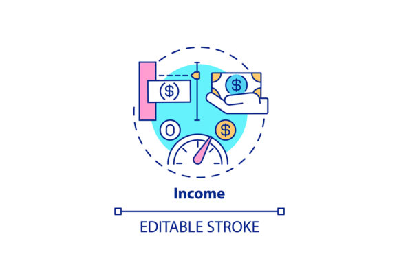 Income Concept Icon: Graphics & Icons Review