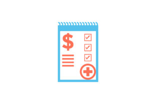 Medical Bill Flat Icon Vector: Graphics & Icons