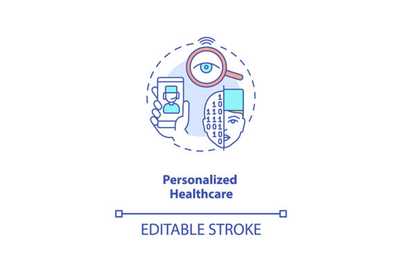 Personalized Healthcare Concept Icon: Graphics and Icons