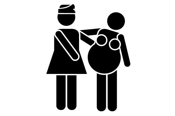 Pregnant Woman Hanging on Nurse: Baby Crafts Review