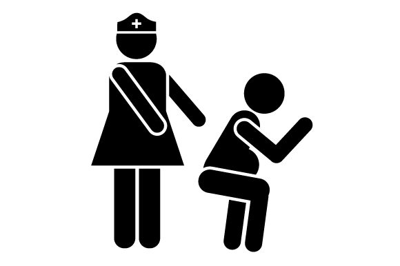 Pregnant Woman Squatting Crafts & Baby Design