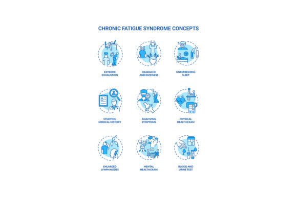 Review: Chronic Fatigue Syndrome Concept Icons