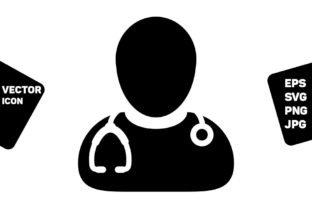 Reviewing the Healthcare Icon Vector Male Doctor