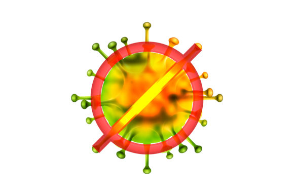 Sign Caution Coronavirus Graphics and Icons Review