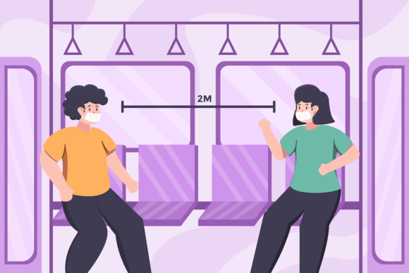 Social Distance Graphics & Illustrations Review