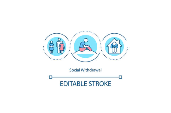 Social Withdrawal Icon: Graphics & Icons