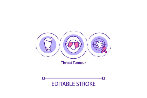 Throat Tumour Concept Icon: Graphics & Icons Review