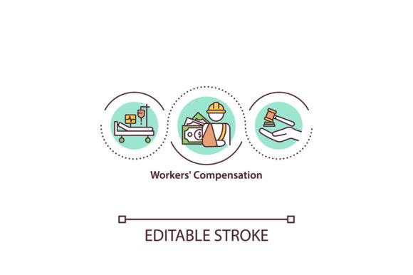 Workers Compensation Concept Icon: Essential Graphics